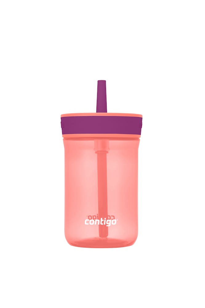 Kids’ Leighton Straw Tumbler with Spill-Proof Leak-Proof Lid, 14oz Q8