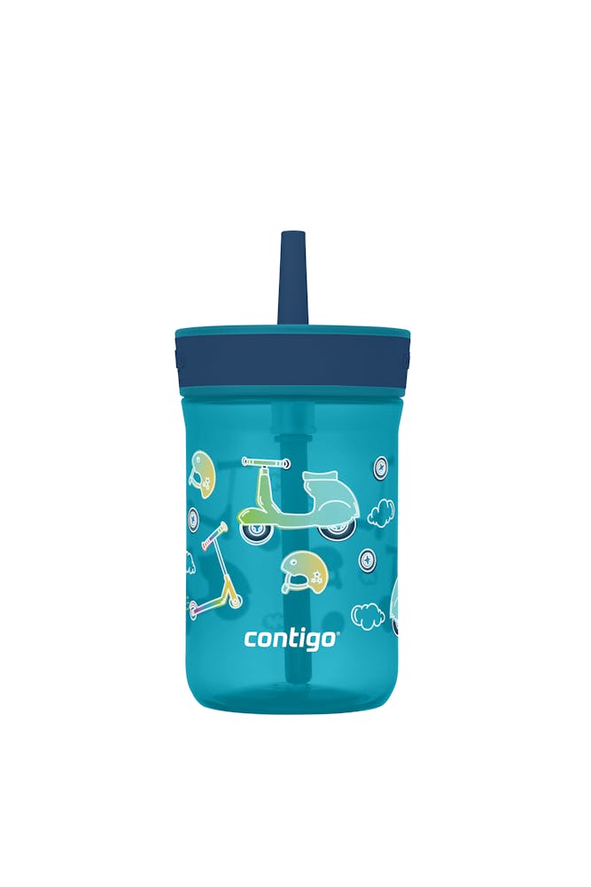 Kids’ Leighton Straw Tumbler with Spill-Proof Leak-Proof Lid, 14oz Q8