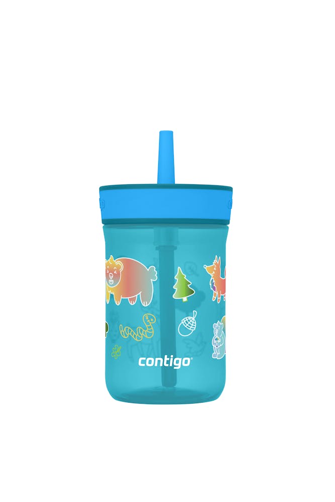 Kids’ Leighton Straw Tumbler with Spill-Proof Leak-Proof Lid, 14oz Q8
