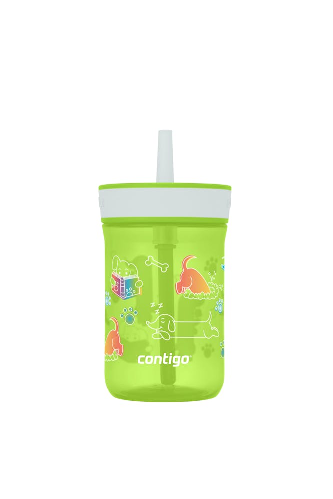 Kids’ Leighton Straw Tumbler with Spill-Proof Leak-Proof Lid, 14oz Q8